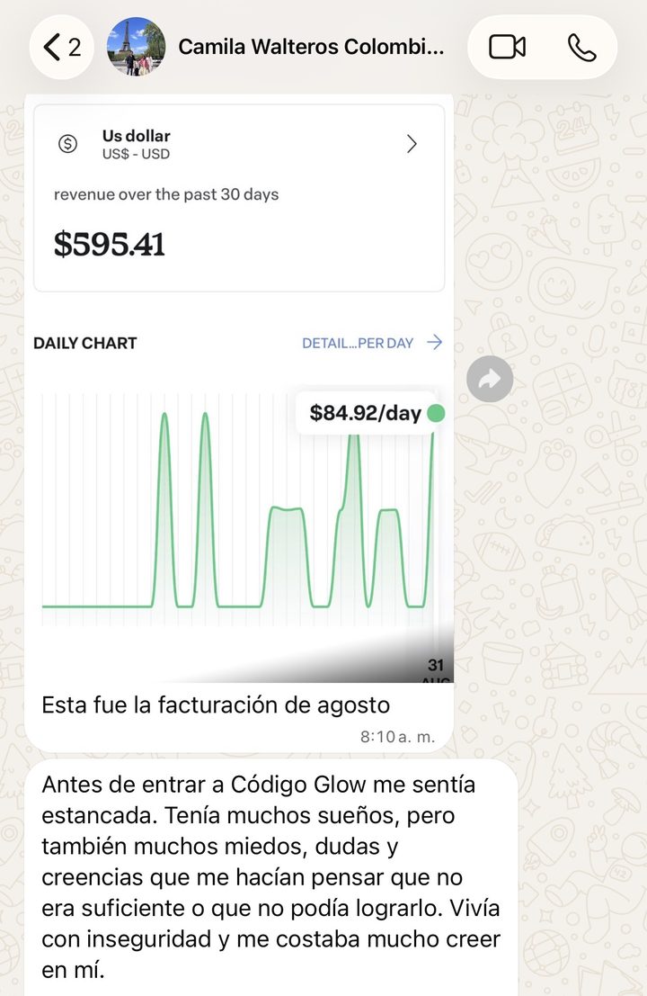 testimonio 1 camila facturacion